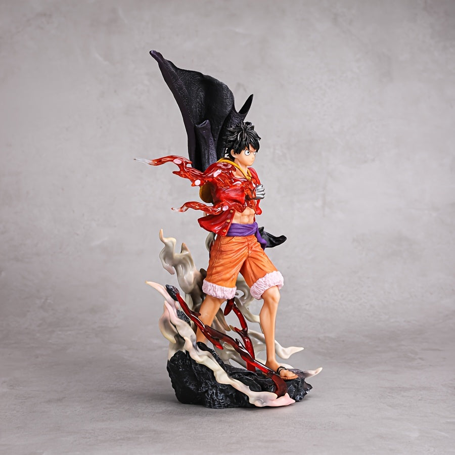 Anime Figure Collectible - PVC Walking Model Statue - Gaming & Movie Merchandise - Desktop & Car Ornament - Black, Orange, Red - For Gamers & Anime Fans -  Perfect Gift for Collectors & Gamers