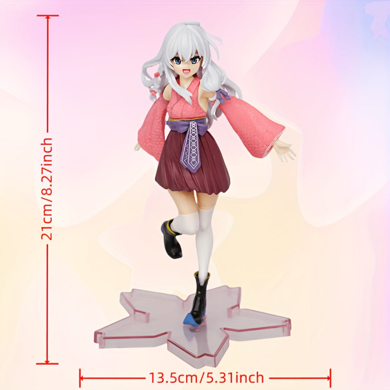 Pink Anime Fan Action Figure