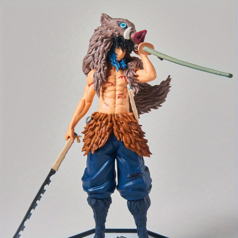 Demon Slayer-Inspired Boar Head Warrior PVC Statue - Collectible Anime Figure, Home Decor and Gift for Fans - Ages 14+ - Authentic Licensed Product - Perfect Gift for Anime Enthusiasts