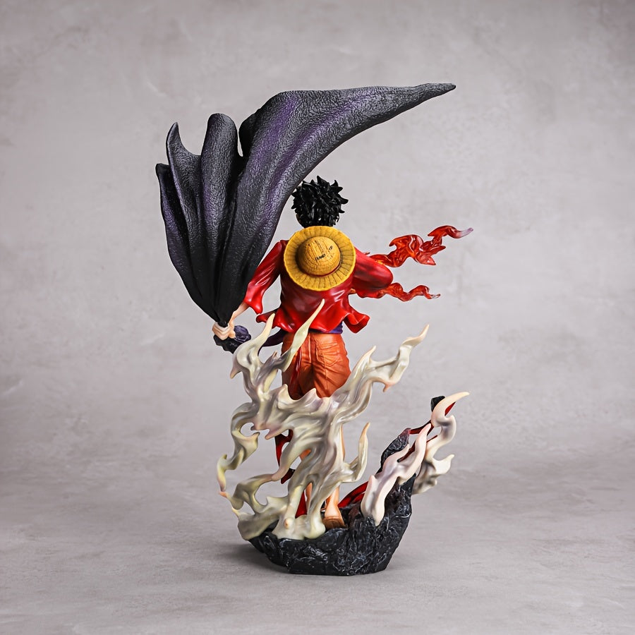 Anime Figure Collectible - PVC Walking Model Statue - Gaming & Movie Merchandise - Desktop & Car Ornament - Black, Orange, Red - For Gamers & Anime Fans -  Perfect Gift for Collectors & Gamers