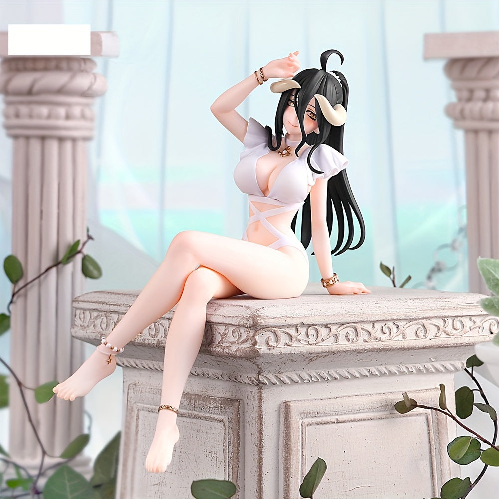 Anime Girl with Black Horns Figure