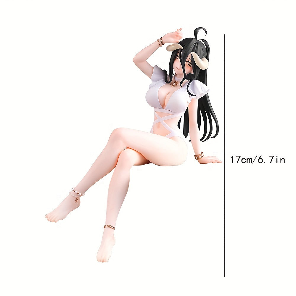 Anime Girl with Black Horns Figure