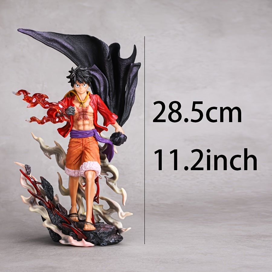 Anime Figure Collectible - PVC Walking Model Statue - Gaming & Movie Merchandise - Desktop & Car Ornament - Black, Orange, Red - For Gamers & Anime Fans -  Perfect Gift for Collectors & Gamers
