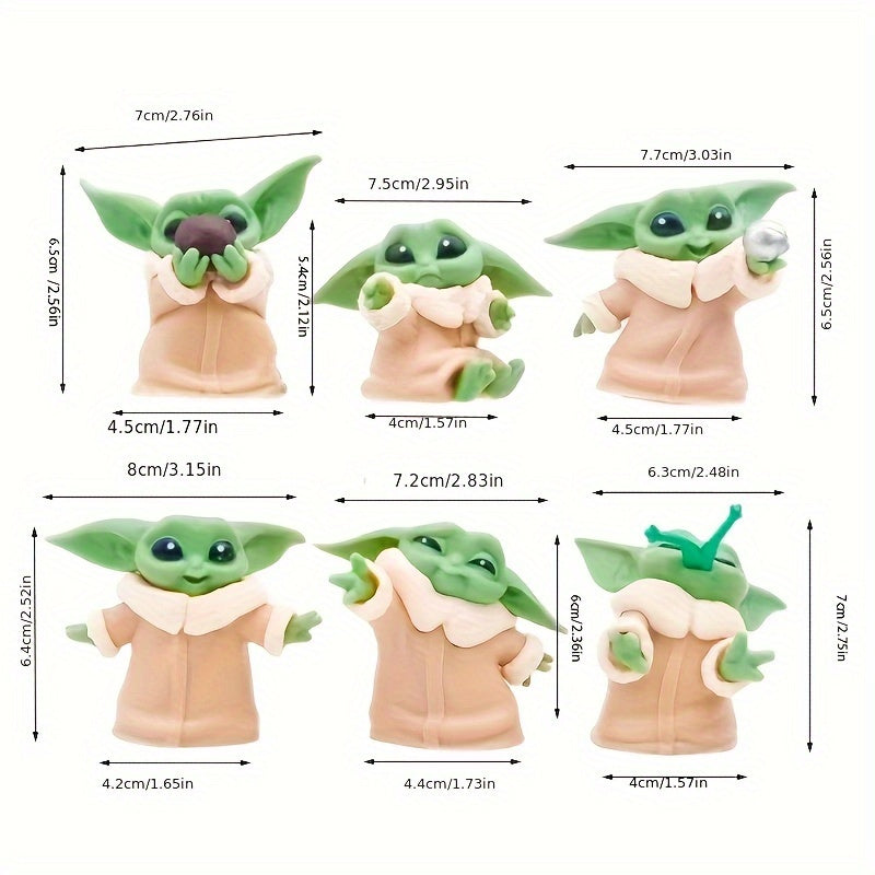 Grogu Star Wars Mini Figure Set