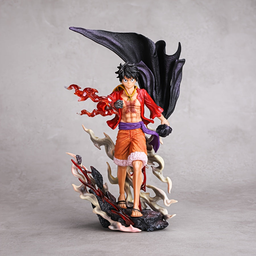 Anime Figure Collectible - PVC Walking Model Statue - Gaming & Movie Merchandise - Desktop & Car Ornament - Black, Orange, Red - For Gamers & Anime Fans -  Perfect Gift for Collectors & Gamers