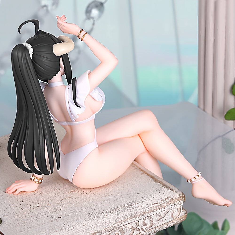 Anime Girl with Black Horns Figure