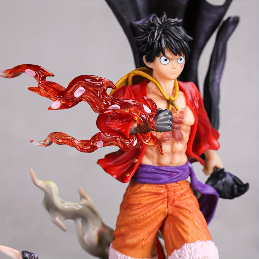 Anime Figure Collectible - PVC Walking Model Statue - Gaming & Movie Merchandise - Desktop & Car Ornament - Black, Orange, Red - For Gamers & Anime Fans -  Perfect Gift for Collectors & Gamers