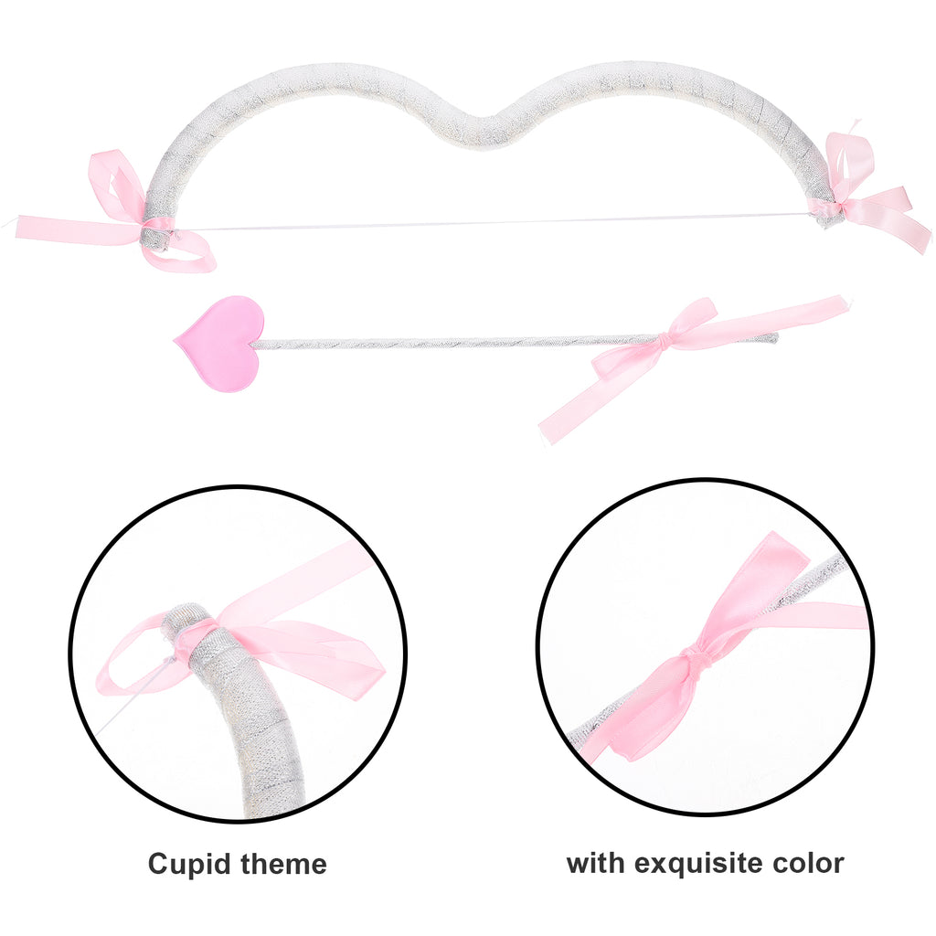 Cupid Bow Arrow Cosplay Costume Props Set Archery Toy Women Party Valentines Halloween Photography Propset Wedding Decorations