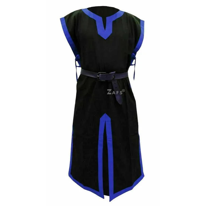Medieval Cotton Sleeveless Tunic Templar Knight Costume Historical Crusader Armor Shirt Cosplay Reenactment Halloween Faire