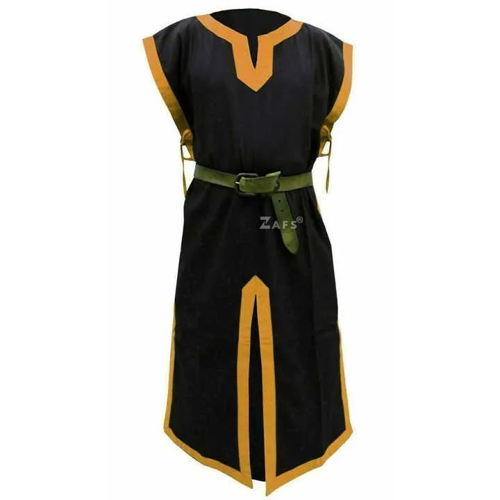 Medieval Cotton Sleeveless Tunic Templar Knight Costume Historical Crusader Armor Shirt Cosplay Reenactment Halloween Faire