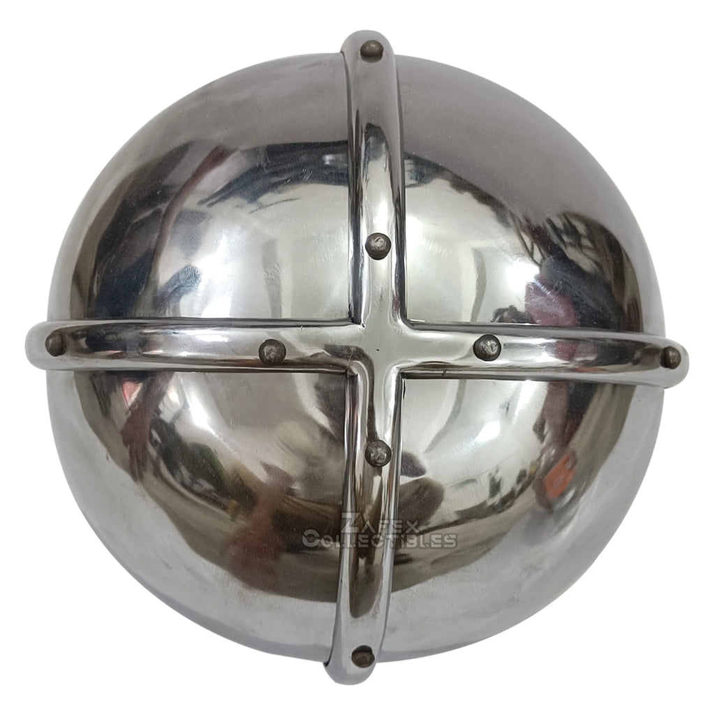 Authentic Medieval Nasal Helmet Viking Style Handcrafted Mild Steel Polished Finish Armor for Cosplay Events Home Decor