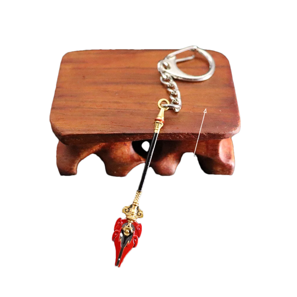 GY Genshined Impact 6Cm Metal Anime Sword Crafts Souvenir Gift Weapon Model Keychain Comics Cosplay Keyring Other Key Chains