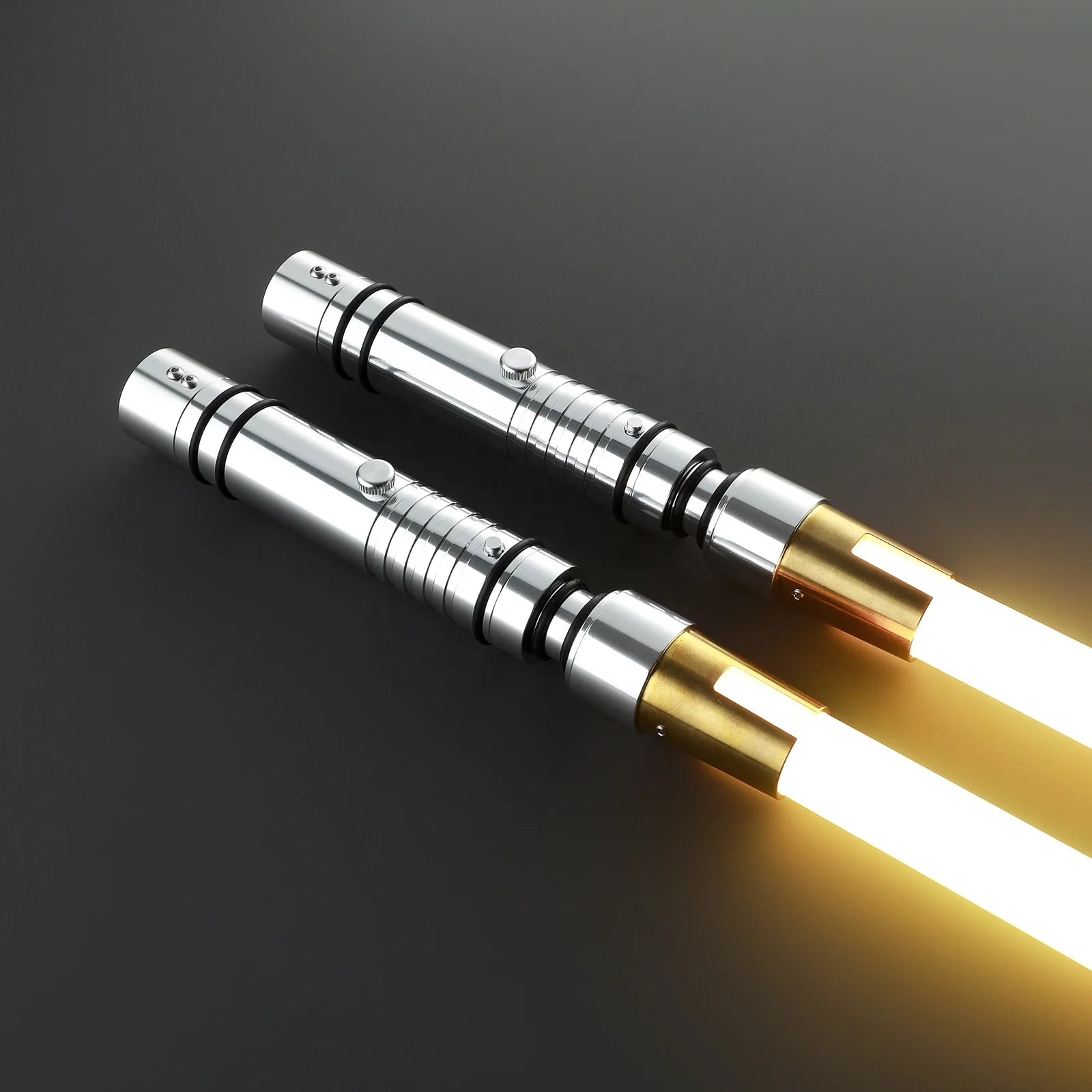 Nexussabers Bastila Shan Dual-Bladed Lightsaber Smooth Swing High Light Pogo Core RGB Laser Sword With Lock up Blaster Sound