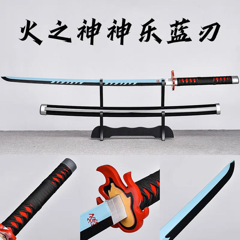 Wholesale XM Brand  Tanjirou Cosplay Katana Sword Plastic Samurai Toy Weapon Holder Belt Model XM-2001 for Anime