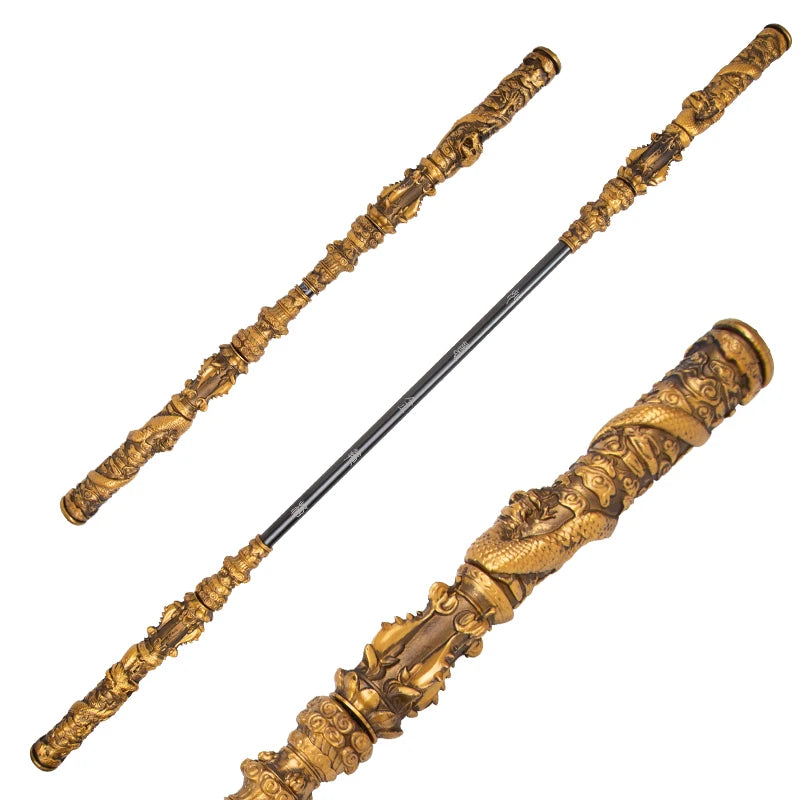 Halloween Cosplay Prop Weapon, Sun Wukong Ruyi Jingu Bang, Black Monkey King Staff Cudgel