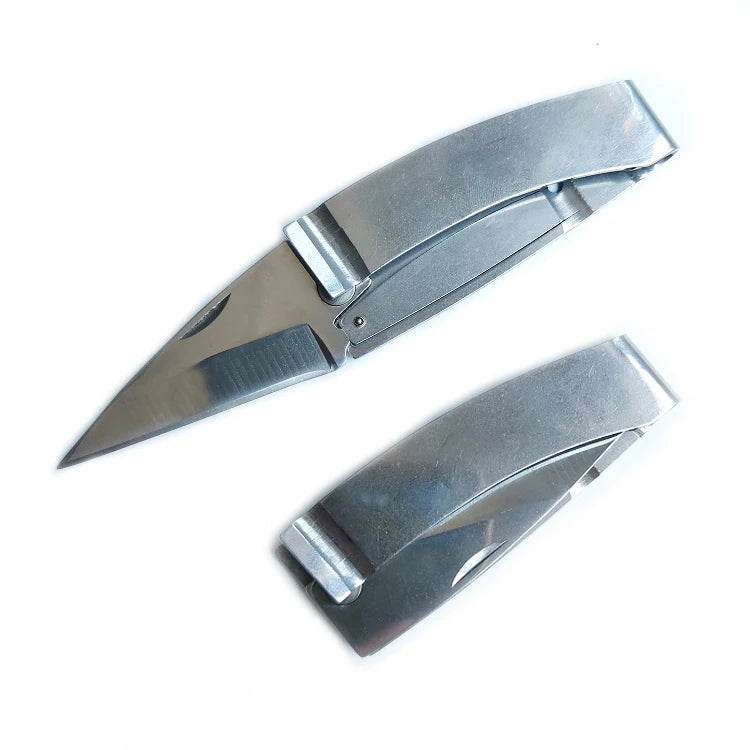 LFEDC Accept Logo Outdoor EDC Multi Tool Stainless Steel Portable Gift Wallet Pocket Folding Money Clip Knife