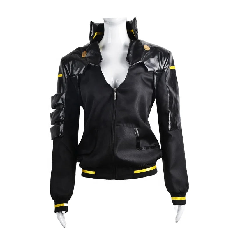 Wholesale Cyberpunk: Edgerunners Anime Cosplay Costume High School Uniform Outfit Rebecca Halloween Party Costume