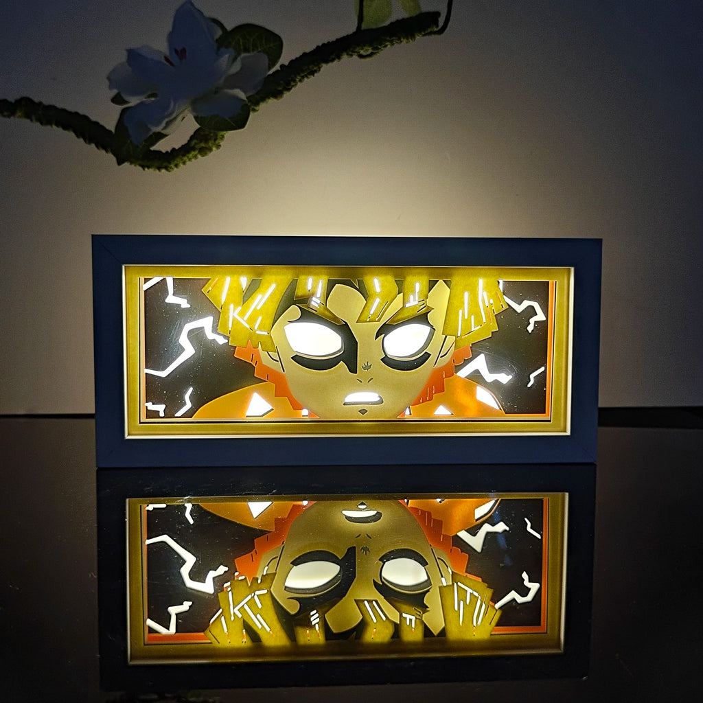 USA Warehouse Dropshipping One Pieces Anime Paper Carving Lamp 3D Anime Light Box Handicrafts Table Decoration Christmas Wedding