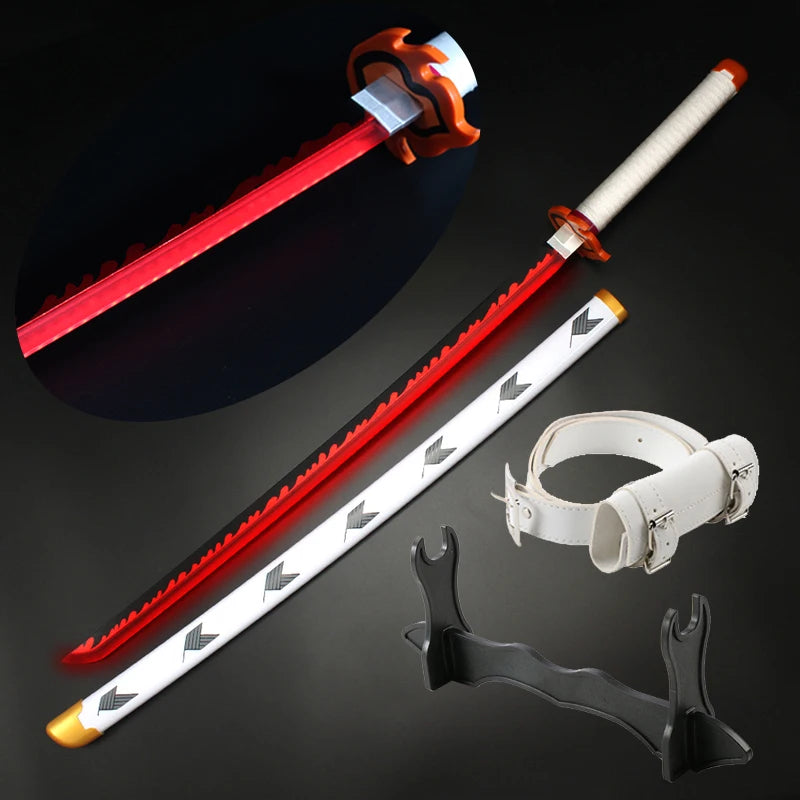 LED Sword Zoro Demon Slayer Katana Yamoto Light up Sword Anime Cosplay Weapons Props