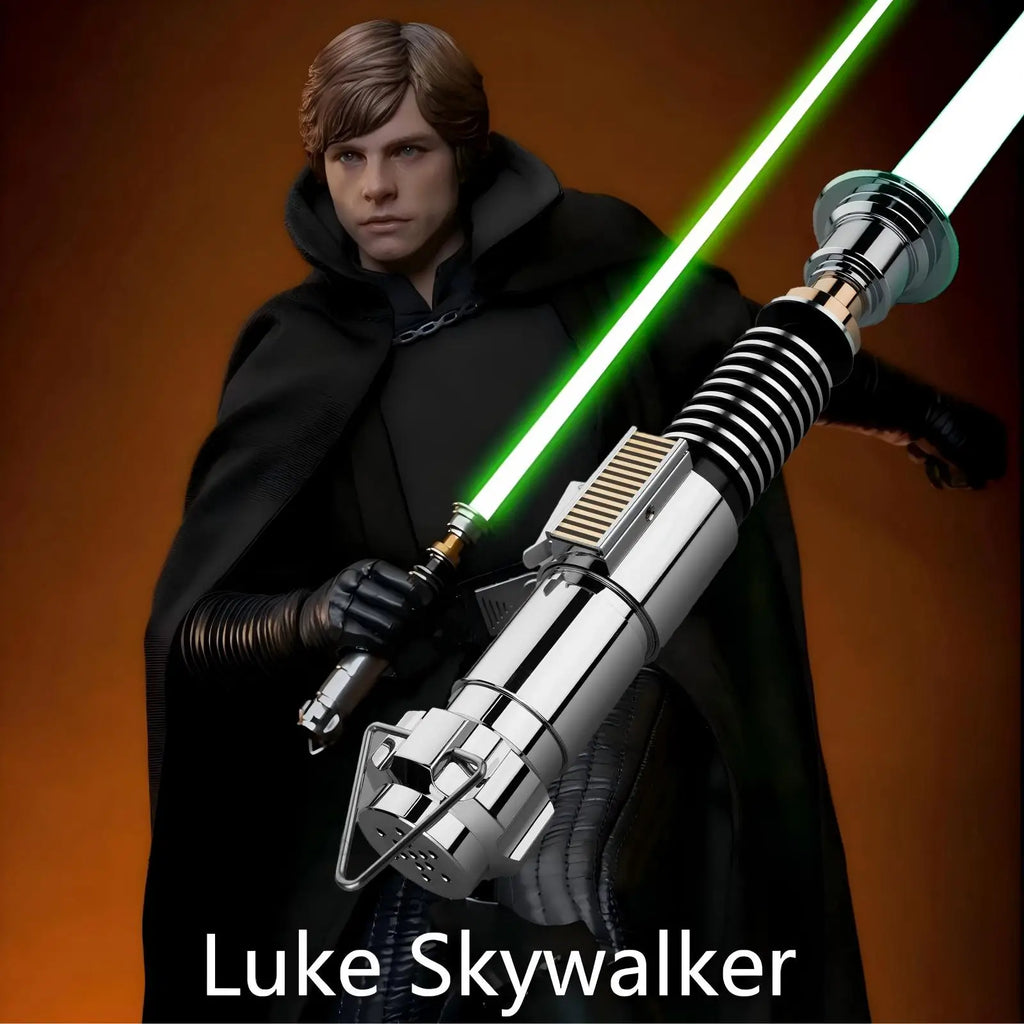 For Online Sellers High Quality LED Light-Up Toys Heavy Dual Saber for Cosplay Swords Inspired by Luke Rey Leia Skywalker