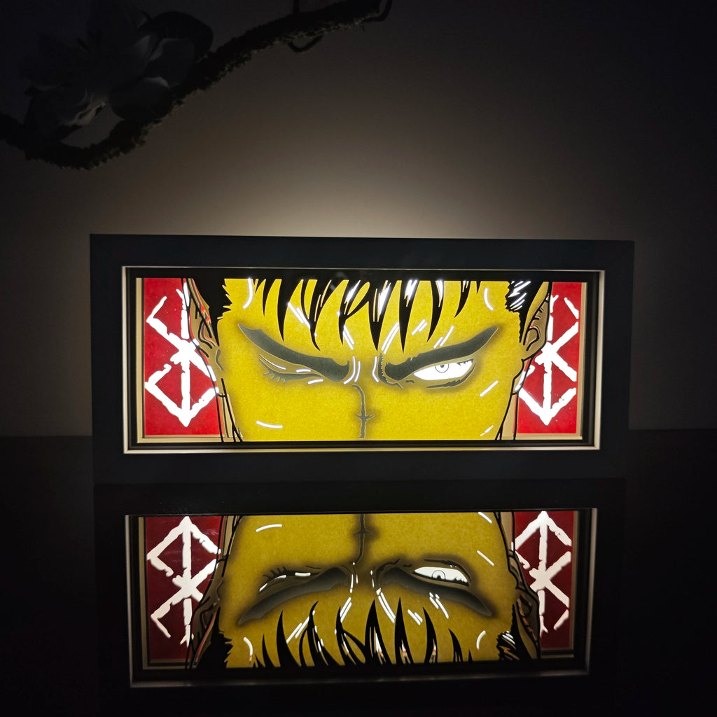 USA Warehouse Dropshipping One Pieces Anime Paper Carving Lamp 3D Anime Light Box Handicrafts Table Decoration Christmas Wedding