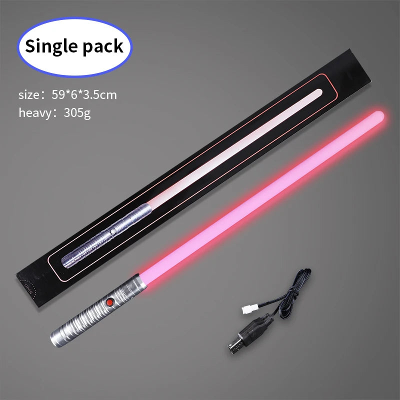 Factory Wholesale Lightsaber Into Children's Toy Blue Red Lightsaber Metal Lightsaber Two in One Laser Sword