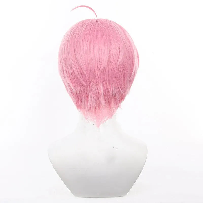 Wholesale Link Click Cosplay 30cm Short Pink Bobo Li Tianchen Wig Synthetic Heat Resistant Hair Anime Cosplay Wig