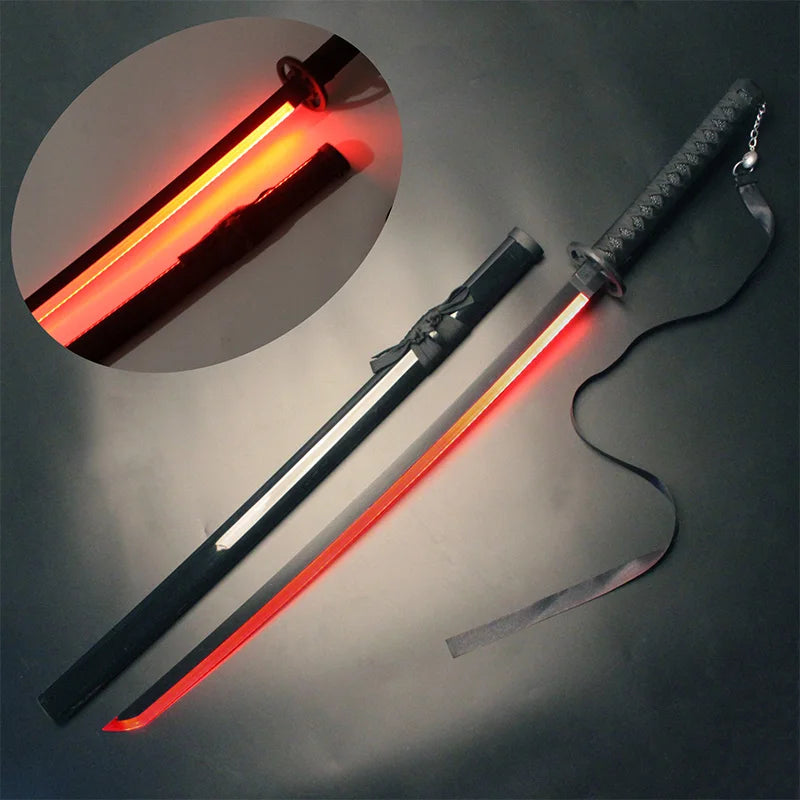 LED Sword Zoro Demon Slayer Katana Yamoto Light up Sword Anime Cosplay Weapons Props