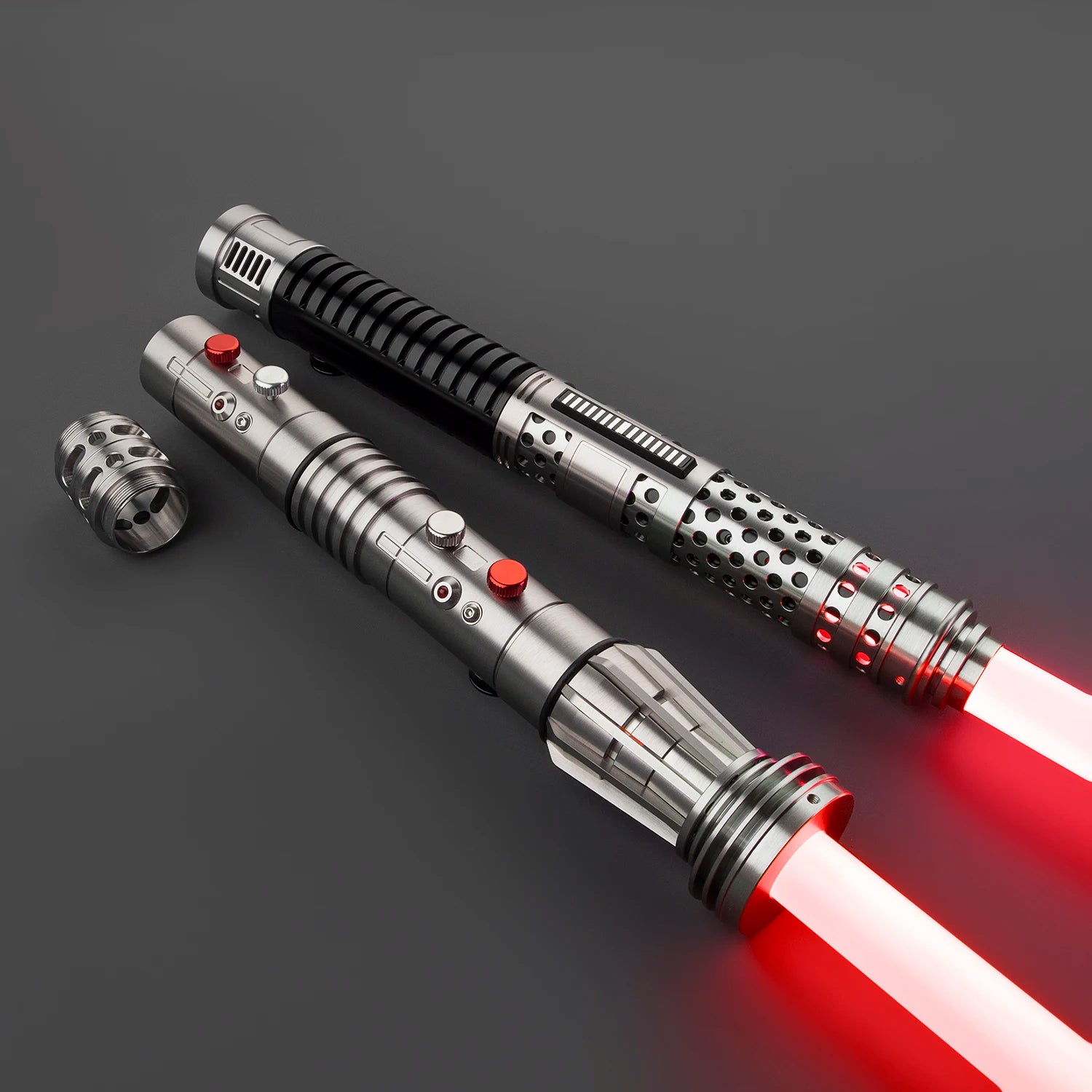 Nexussabers Darth Maul Lightsaber Metal Hilt Laser Sword Heavy Dueling FX Sound Blaster From Maul Shadow Lord