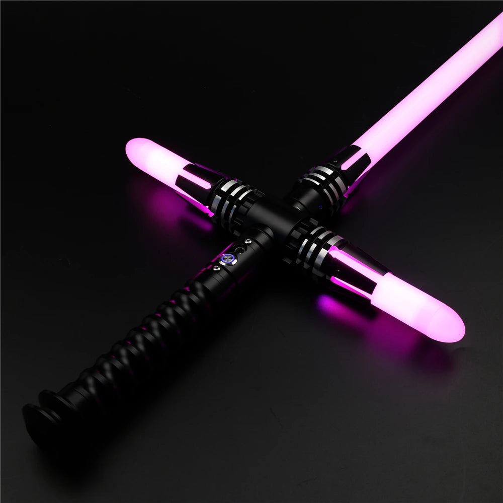 TXQsaber Kylo Ren Cross-guard Lightsaber for Dueling 12 Changeable Color &10 Soundfonts With Smooth Swing Sword for Cosplay