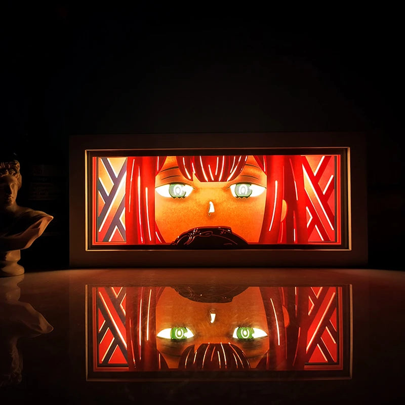 For Kid Hot Sale Customized Light up Manga Led Strips Painting Anime Box Decor Art Carving Lamp With Gift Box Esty Shopify