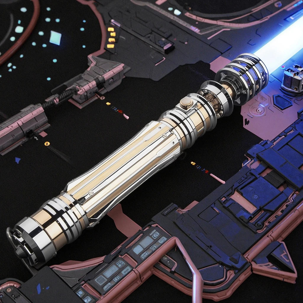 Star Lightsaber Wars Realistic Rendering Leia Princess Skywalker Jedi Master Neopixel Cinematic-quality Sound Light-up Sword