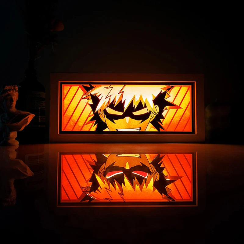 For Kid Hot Sale Customized Light up Manga Led Strips Painting Anime Box Decor Art Carving Lamp With Gift Box Esty Shopify