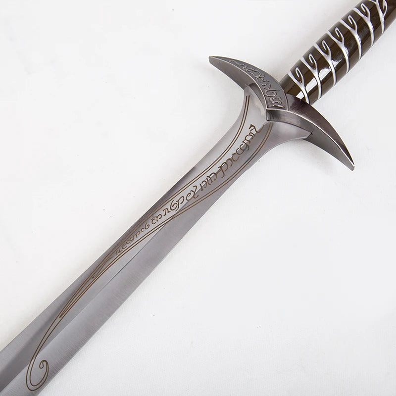 73cm Handcrafted Movie Same Engraved Stainless Steel Blade, Medieval-Style 'Sting' Short Engraved Sword