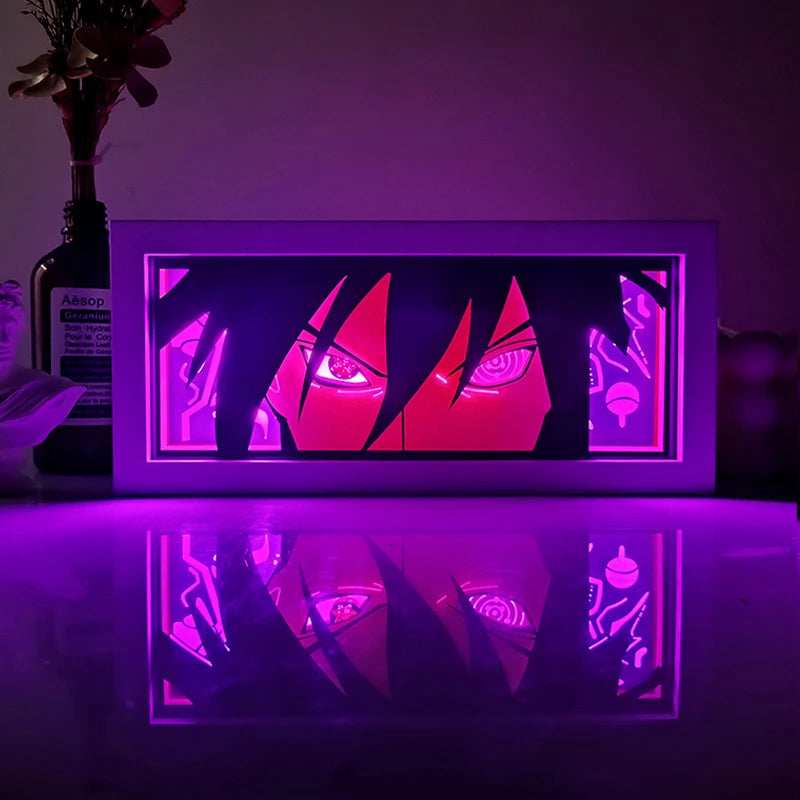 For Kid Hot Sale Customized Light up Manga Led Strips Painting Anime Box Decor Art Carving Lamp With Gift Box Esty Shopify