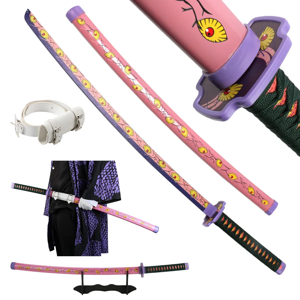 Demon Slayer Katana Swords Kimetsu No Yaiba Yaiba Swords Tsugikuni Yoriichi Japanese Anime Katana Props Home Decoration