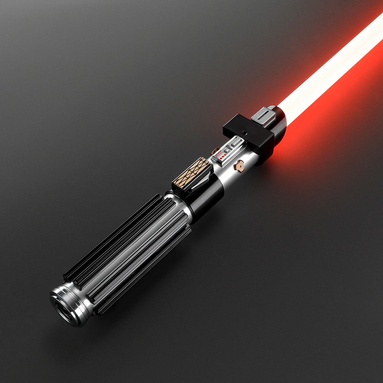 Custom Darth Vader EP3 Lightsaber with Case Heavy Dueling Movie Accurate, Premium Quality Saber Metal Hilt LED Light Laser Sword
