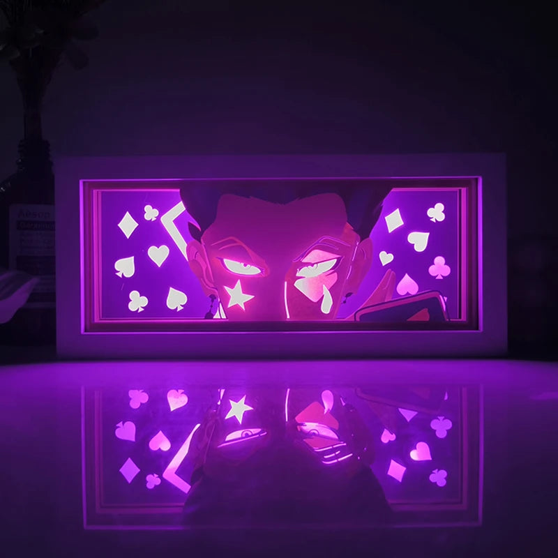 For Kid Hot Sale Customized Light up Manga Led Strips Painting Anime Box Decor Art Carving Lamp With Gift Box Esty Shopify