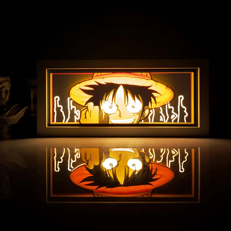 For Kid Hot Sale Customized Light up Manga Led Strips Painting Anime Box Decor Art Carving Lamp With Gift Box Esty Shopify