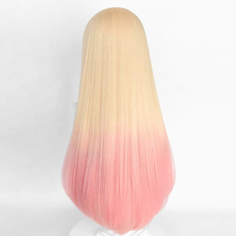 Wholesale 80cm Long Straight Dyed Color Mixed My Dress up Darling Kitagawa Marin Wig Synthetic Anime Cosplay Costume Wig