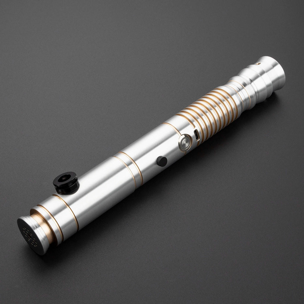 Nexussabers Metal Hilt Smooth Swing Lightsaber RGB Laser Sword with 34 Soundfonts and USB Rechargeable for Cosplay Best Gift