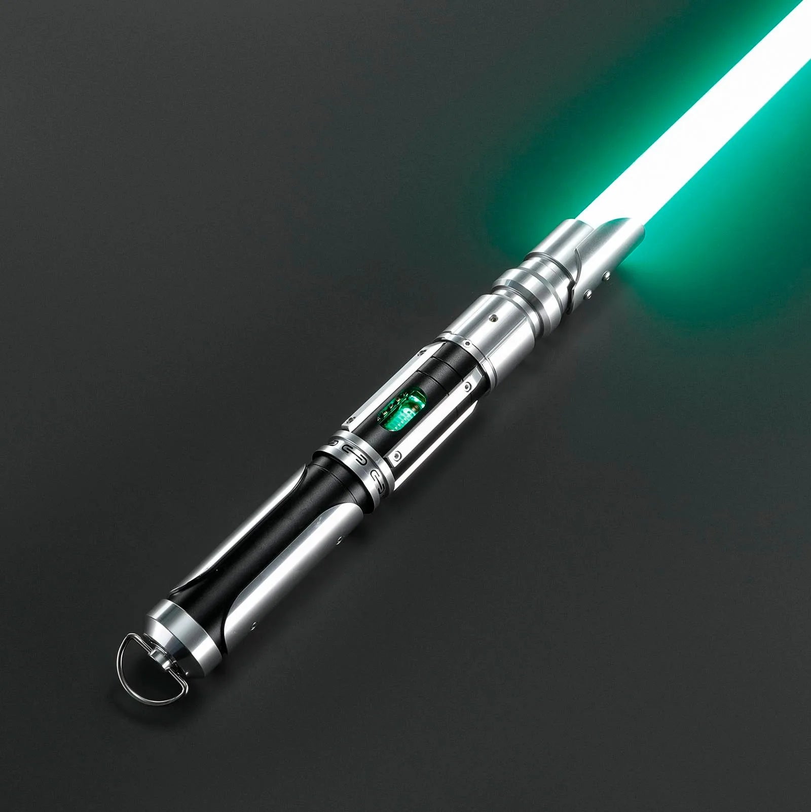 World's Exclusive Neopixel LED Light Saber Sword with OLED Display Screen Original Lightsaber Spinning Chamber Light-up Toys