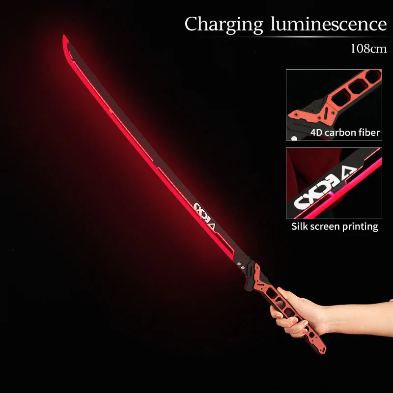 Future LED Sword 31.5 Inch LED Sword Model 80cm Acrylic Crafts for Cosplay Costume Props Fit Party Promotional Toys