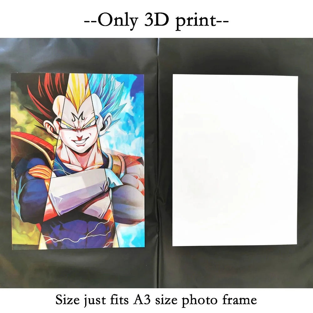 3D Motion Transition Manga Lenticular Print Anime Poster High Quality Watercolor Painting Custom Flip Eco-Friendly Home Decor