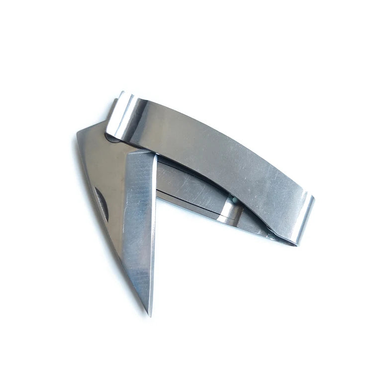 LFEDC Accept Logo Outdoor EDC Multi Tool Stainless Steel Portable Gift Wallet Pocket Folding Money Clip Knife