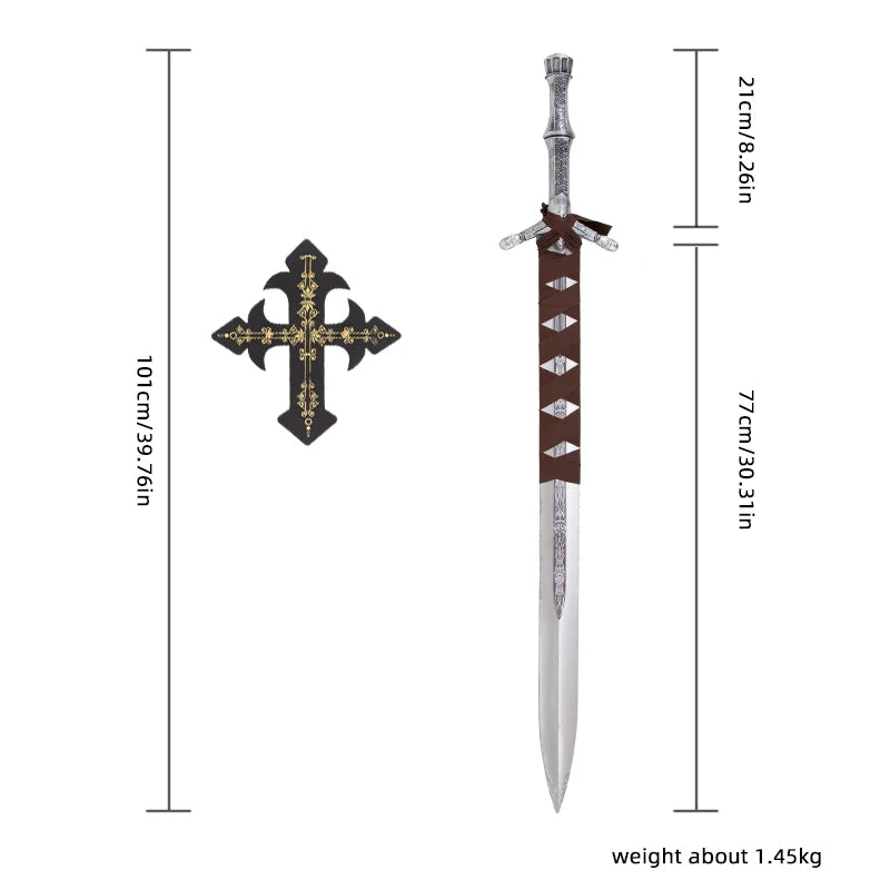 101cm Bloodborne Ludwig Sword Lady Maria Sword Moonlight Cursed Holy Sword with Pegboard