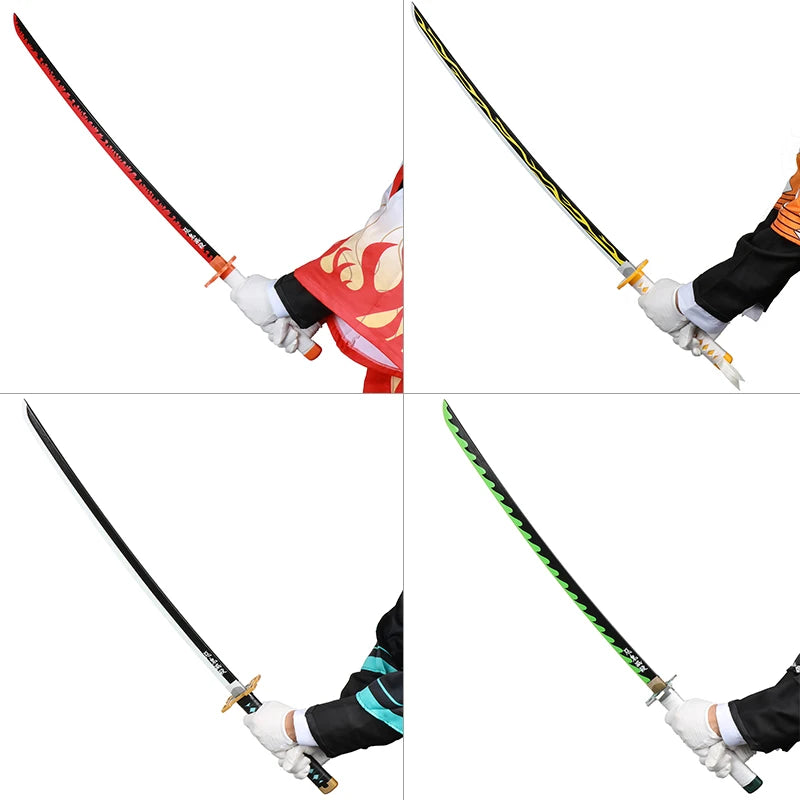 Wood Bamboo Katana 104cm / 41in Cosplay Anime Characters Props Tsuyuri Kanao Sword Collections and Gifts