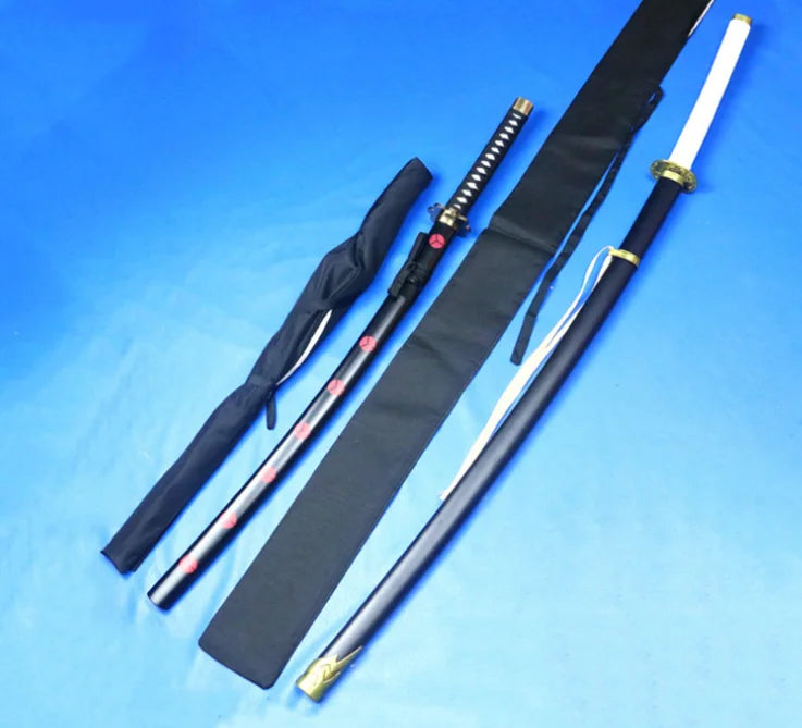 Anime Japanese Samurai Sword Katana Large Long Size 135CM Sword Carrier Cloth Bag Soft Case Black