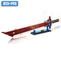 Jie Star 92031 Japanese Samurai Katana Sword Weapon Model DIY Amenoma Kageuchi Sword Toys for Children Building Blocks Sets