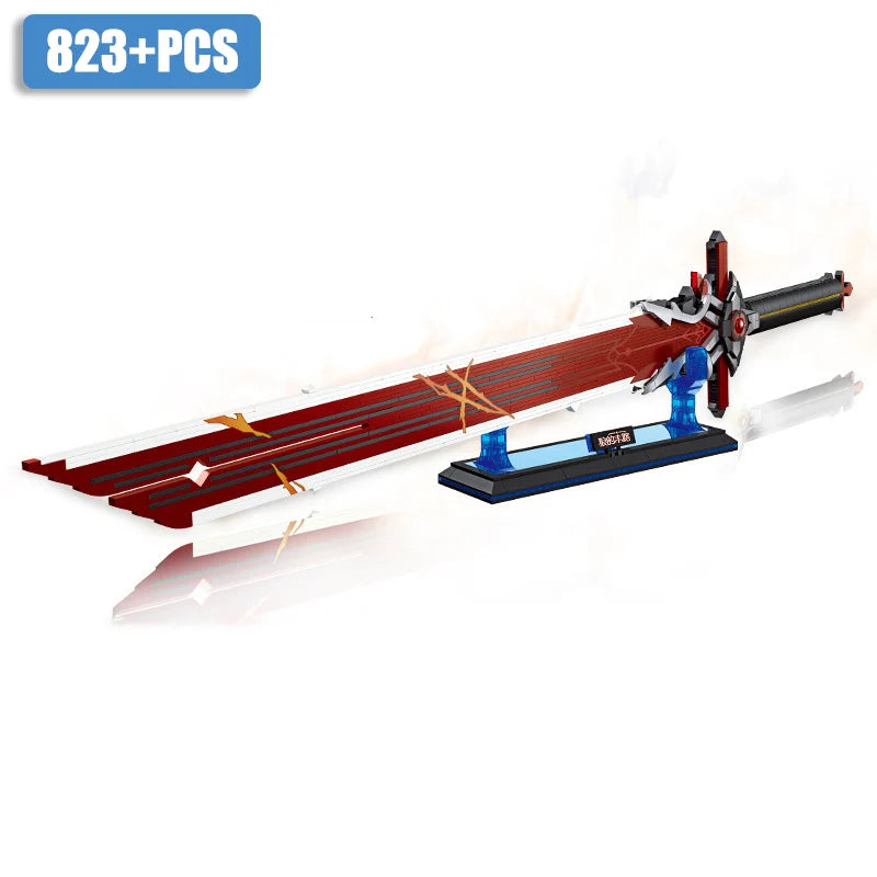 Jie Star 92031 Japanese Samurai Katana Sword Weapon Model DIY Amenoma Kageuchi Sword Toys for Children Building Blocks Sets